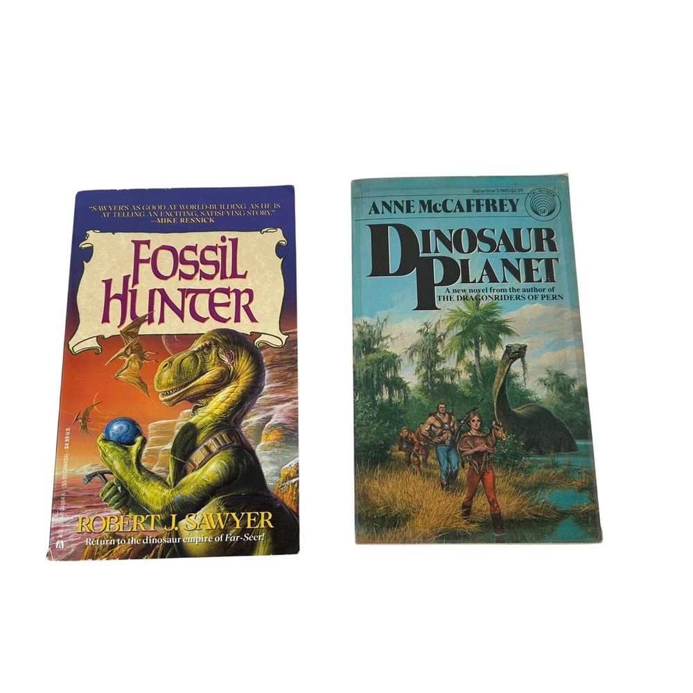 Dinosaur Planet Anne McCaffrey Fossil Hunter Robert J Sawyer Sci-Fi Book Lot